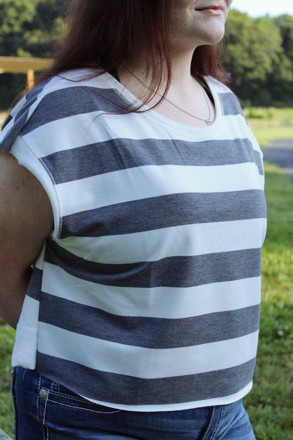 Paige Cut Off Sleeve Top