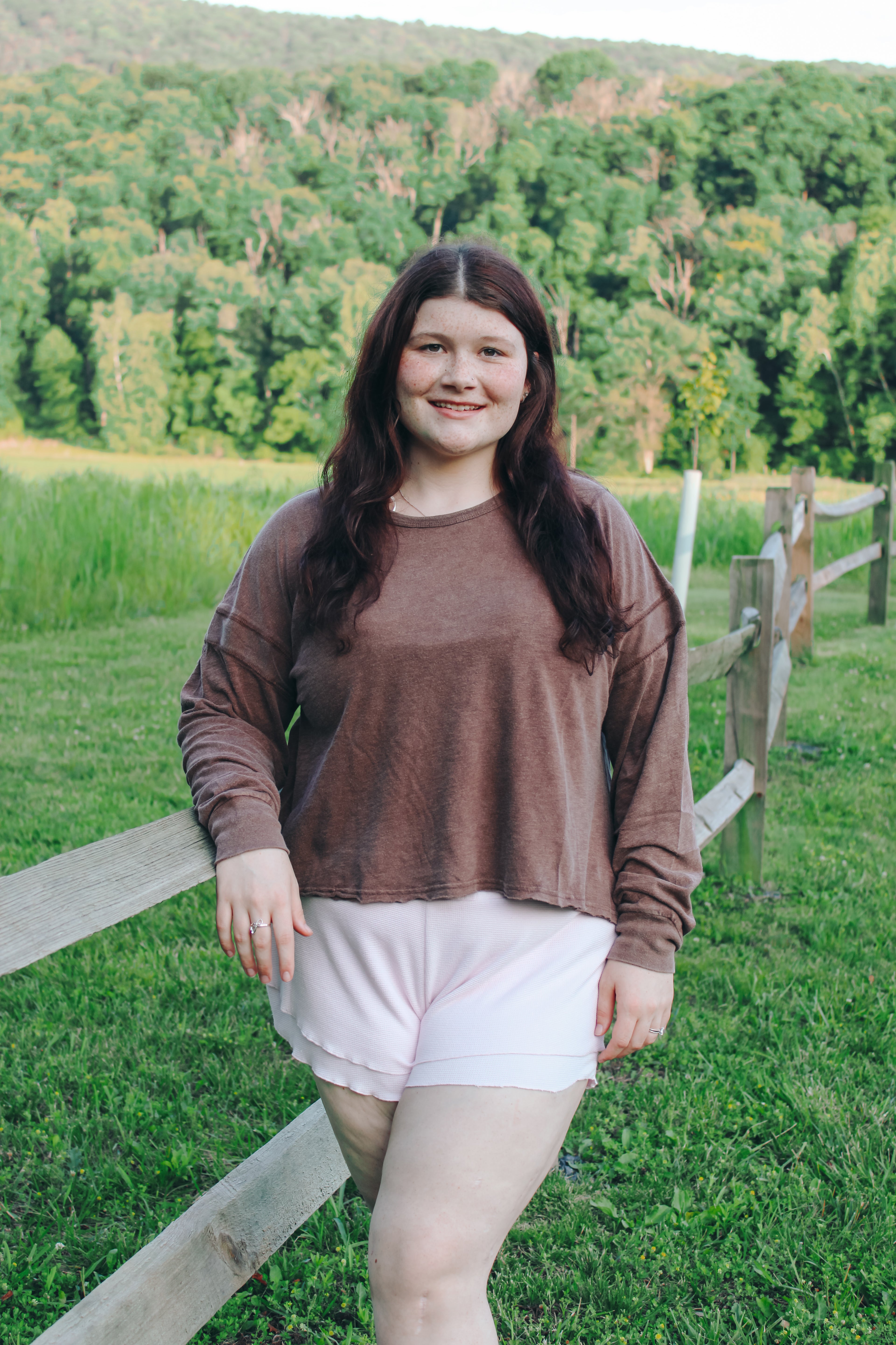 Blakely Long Sleeve Open Back Shirt