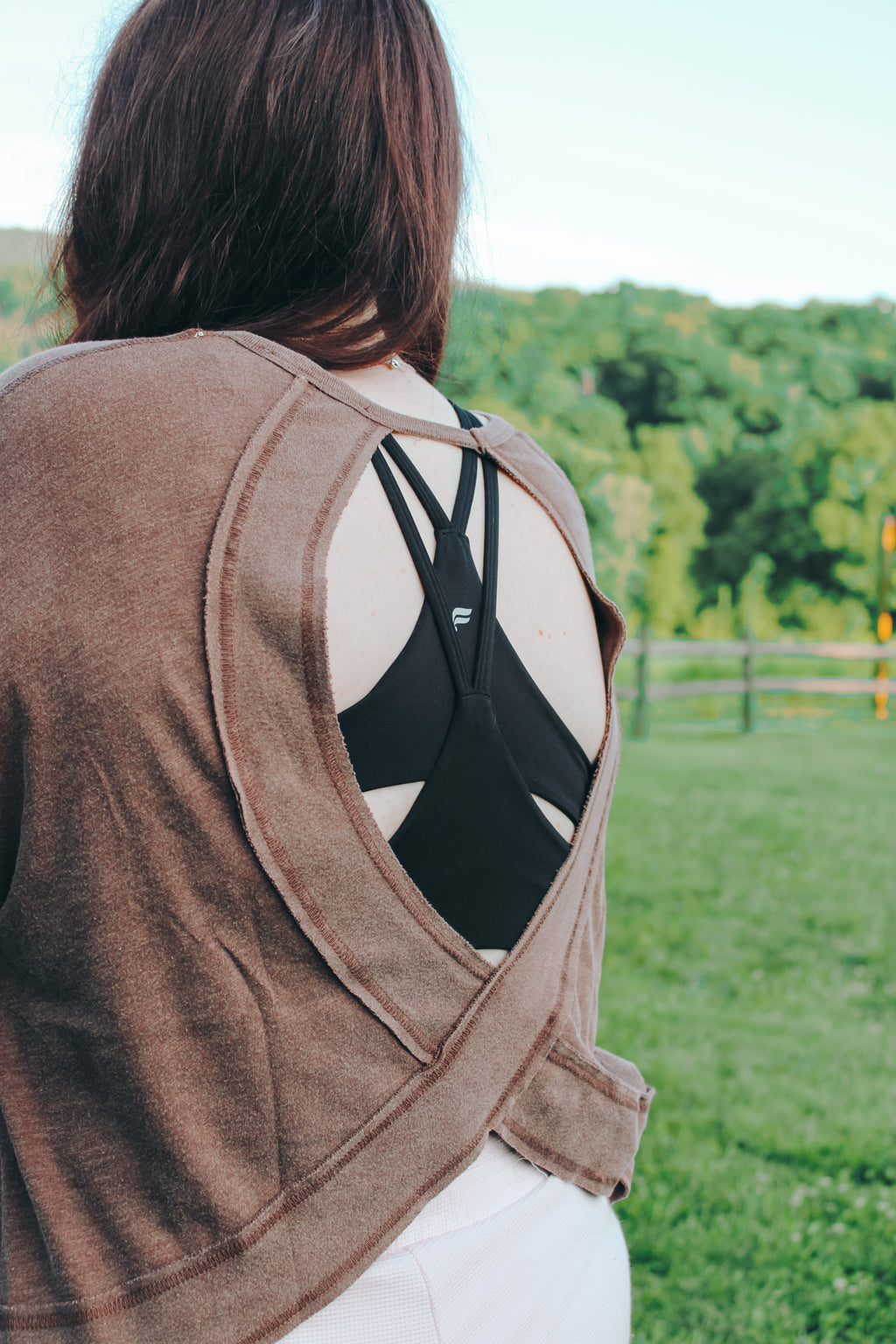Blakely Long Sleeve Open Back Shirt