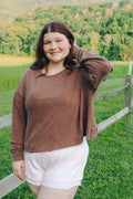 Blakely Long Sleeve Open Back Shirt